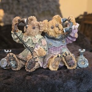 Boyds Bears & Friends, Vintage Alexander and Belle, Telephone Tied Figurine